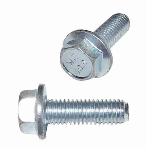 10MFB1217540D6921 M12-1.75 X 40 mm Hex Flange Screw (FT), Non-Serrated, DIN 6921, Class 10.9, Clear Zinc